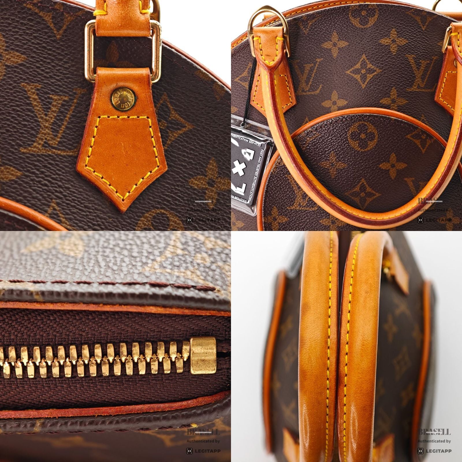 LOUIS VUITTON Monogram Ellipse PM M51127 Handbag Brown Women's【ImportFeeFREE】
