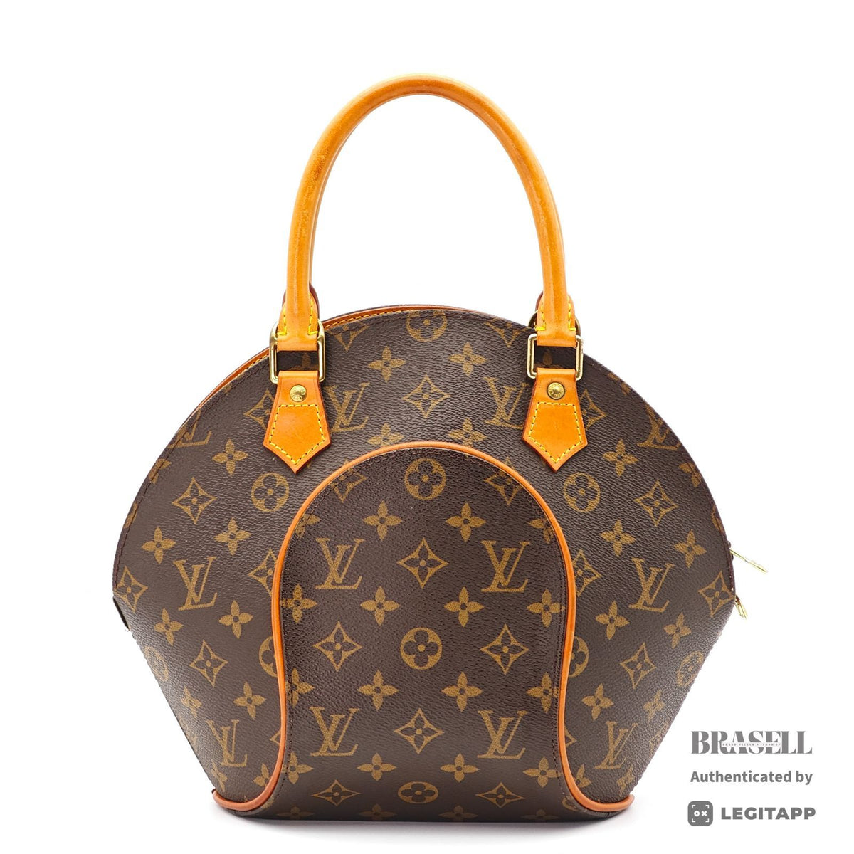 LOUIS VUITTON Monogram Ellipse PM M51127 Handbag Brown Women's【ImportFeeFREE】