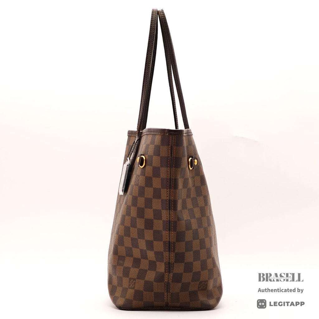 LOUIS VUITTON Neverfull MM Damier Ebene Brown Tote Bag N51105 【ImportFeeFREE】