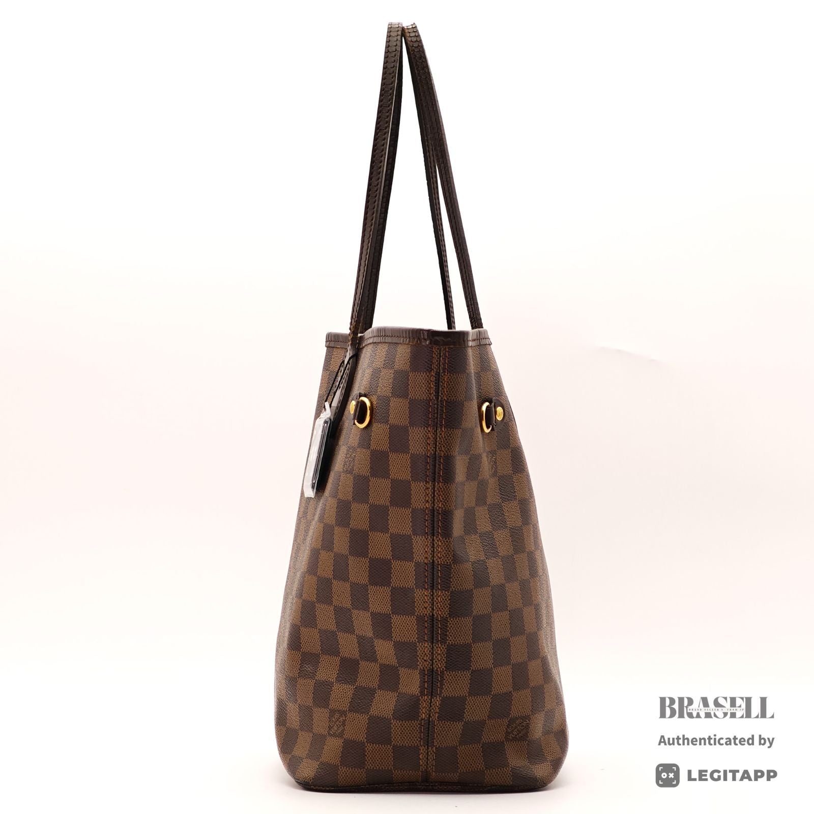 LOUIS VUITTON Neverfull MM Damier Ebene Brown Tote Bag N51105 【ImportFeeFREE】