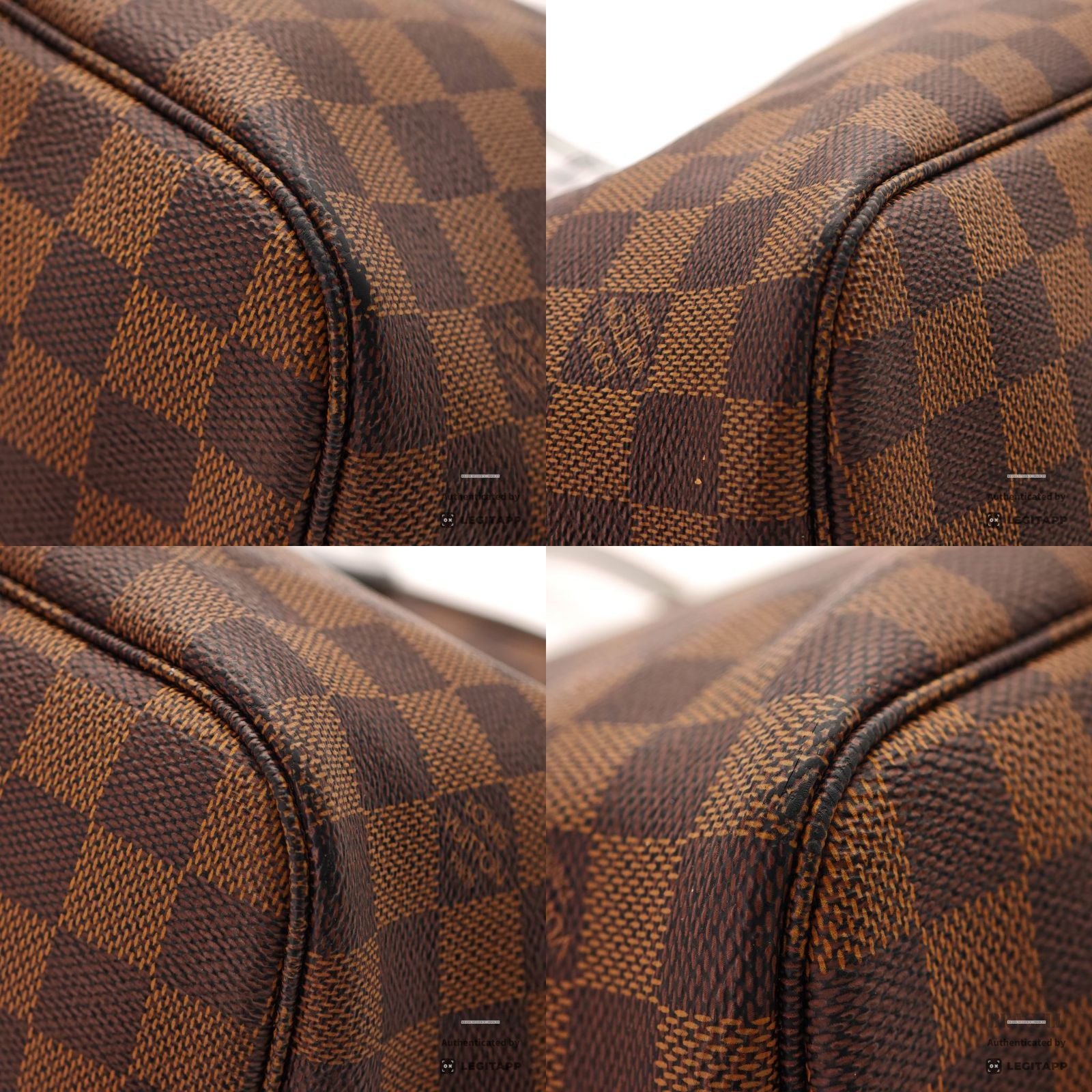 LOUIS VUITTON Neverfull MM Damier Ebene Brown Tote Bag N51105 【ImportFeeFREE】