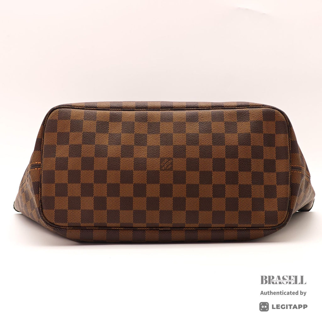 LOUIS VUITTON Neverfull MM Damier Ebene Brown Tote Bag N51105 【ImportFeeFREE】