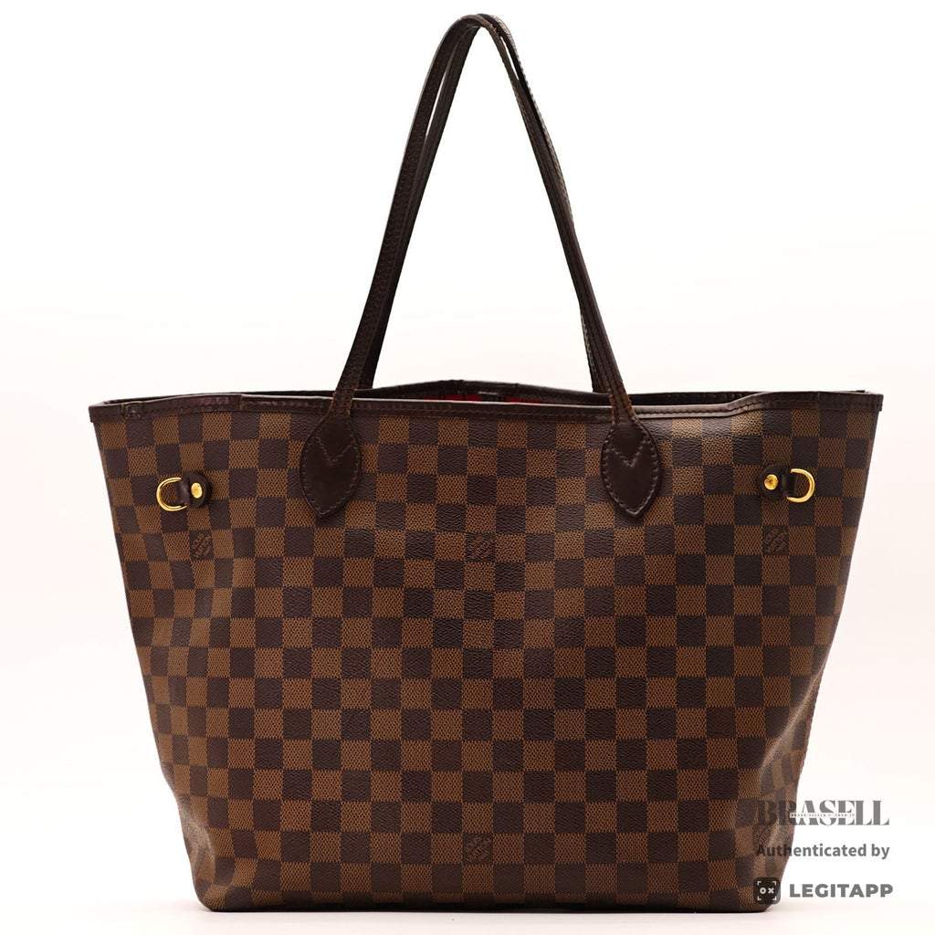 LOUIS VUITTON Neverfull MM Damier Ebene Brown Tote Bag N51105 【ImportFeeFREE】