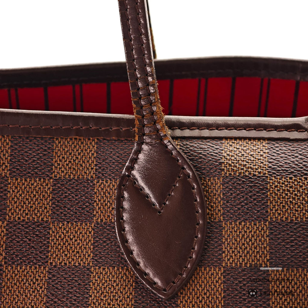 LOUIS VUITTON Neverfull MM Damier Ebene Brown Tote Bag N51105 【ImportFeeFREE】