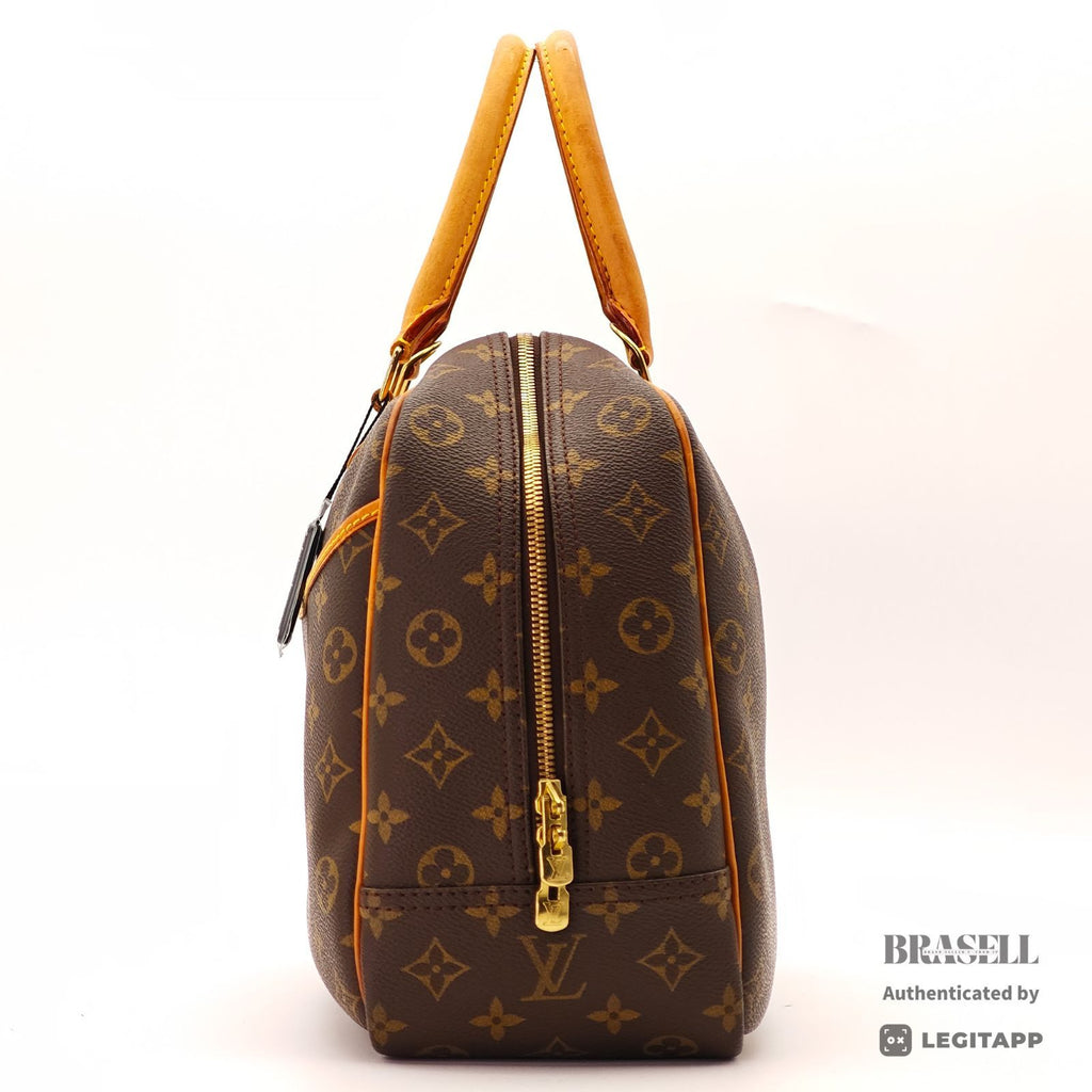 LOUIS VUITTON Deauville Hand Bag Monogram Canvas Brown M47270 【ImportFeeFREE】