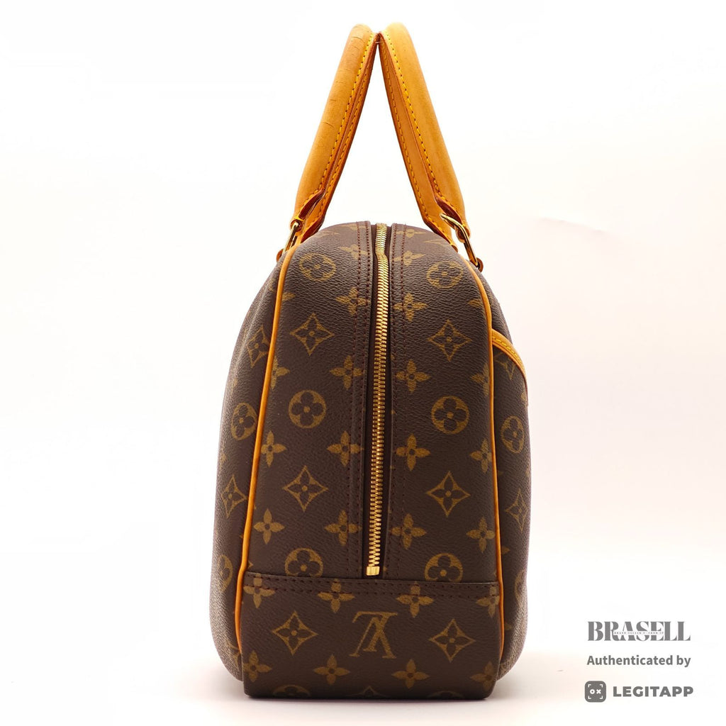 LOUIS VUITTON Deauville Hand Bag Monogram Canvas Brown M47270 【ImportFeeFREE】