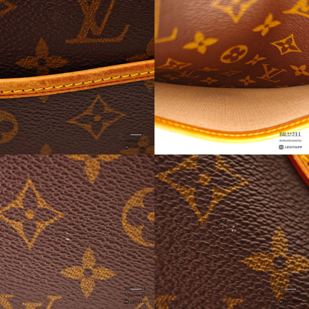 LOUIS VUITTON Deauville Hand Bag Monogram Canvas Brown M47270 【ImportFeeFREE】