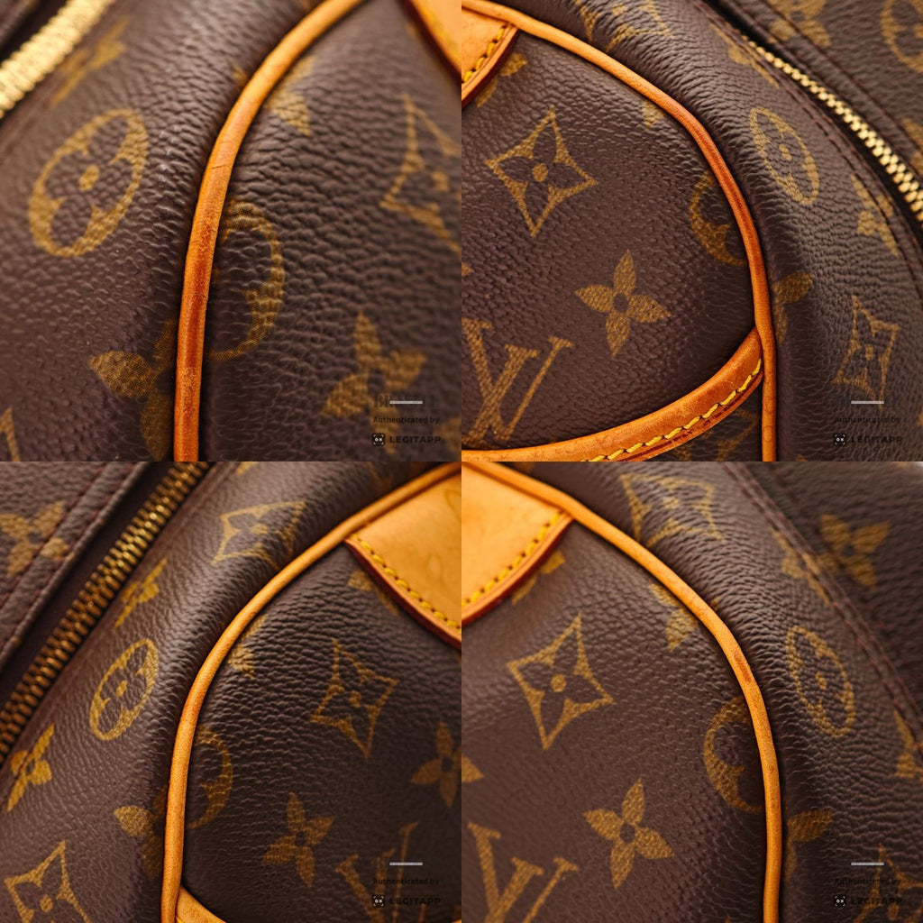 LOUIS VUITTON Deauville Hand Bag Monogram Canvas Brown M47270 【ImportFeeFREE】