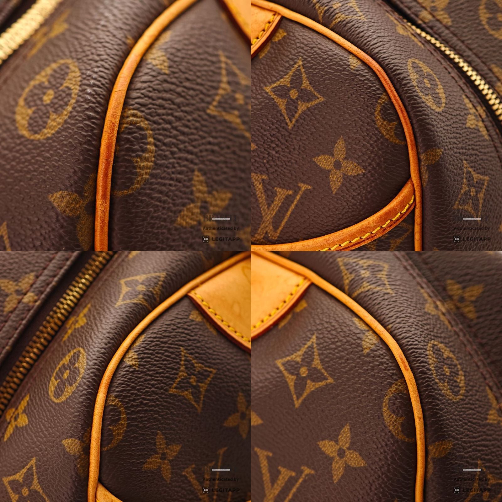 LOUIS VUITTON Deauville Hand Bag Monogram Canvas Brown M47270 【ImportFeeFREE】