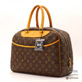 LOUIS VUITTON Deauville Hand Bag Monogram Canvas Brown M47270 【ImportFeeFREE】