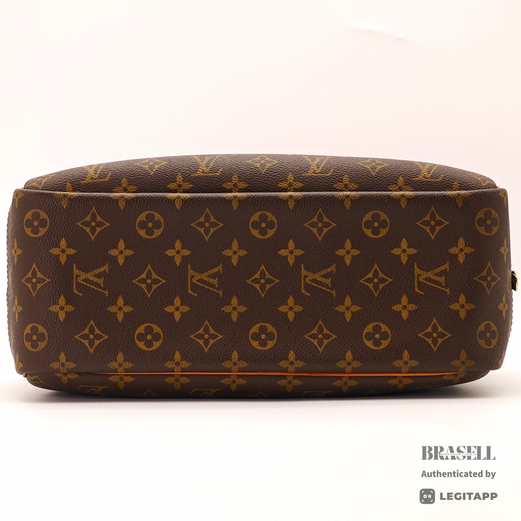 LOUIS VUITTON Deauville Hand Bag Monogram Canvas Brown M47270 【ImportFeeFREE】