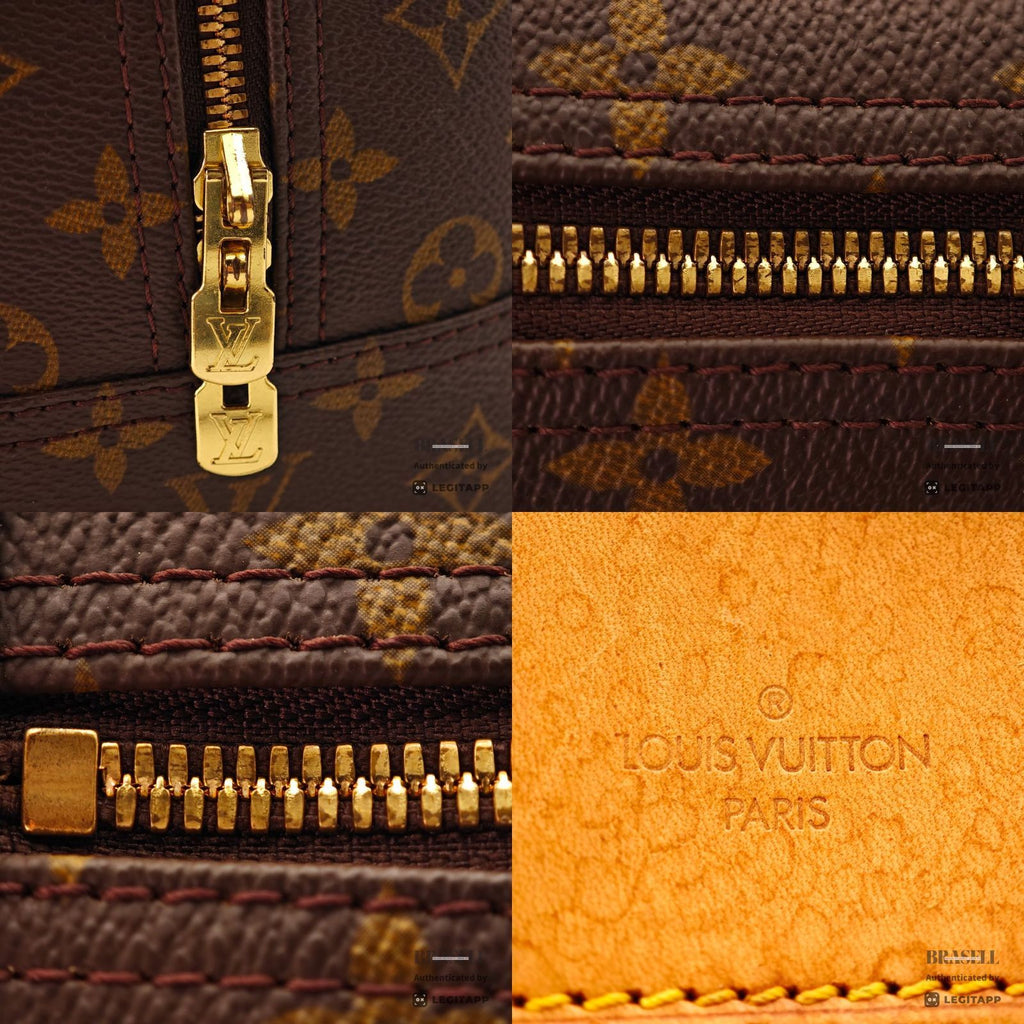 LOUIS VUITTON Deauville Hand Bag Monogram Canvas Brown M47270 【ImportFeeFREE】
