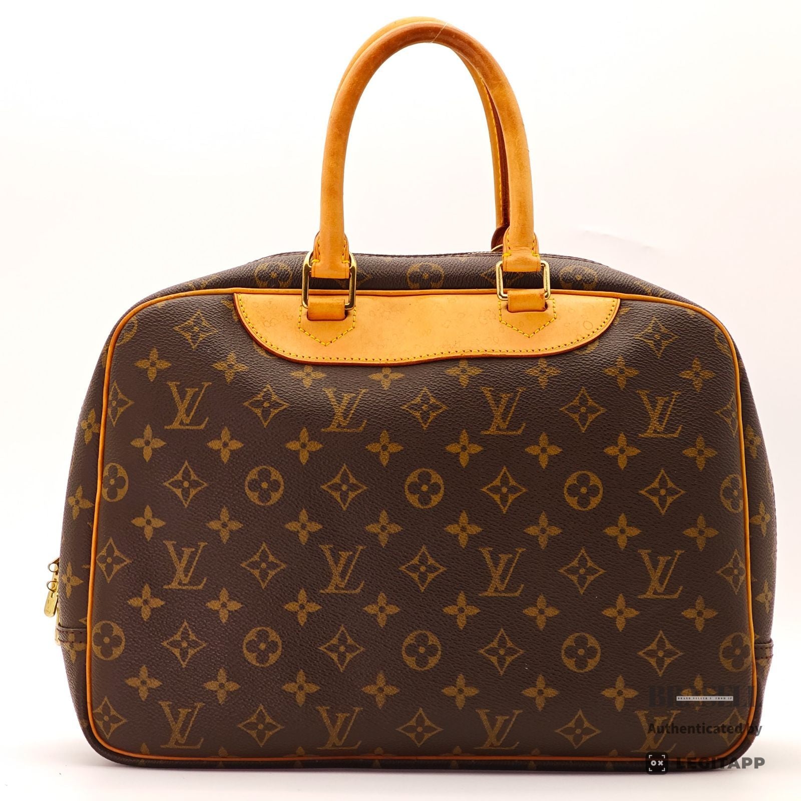 LOUIS VUITTON Deauville Hand Bag Monogram Canvas Brown M47270 【ImportFeeFREE】