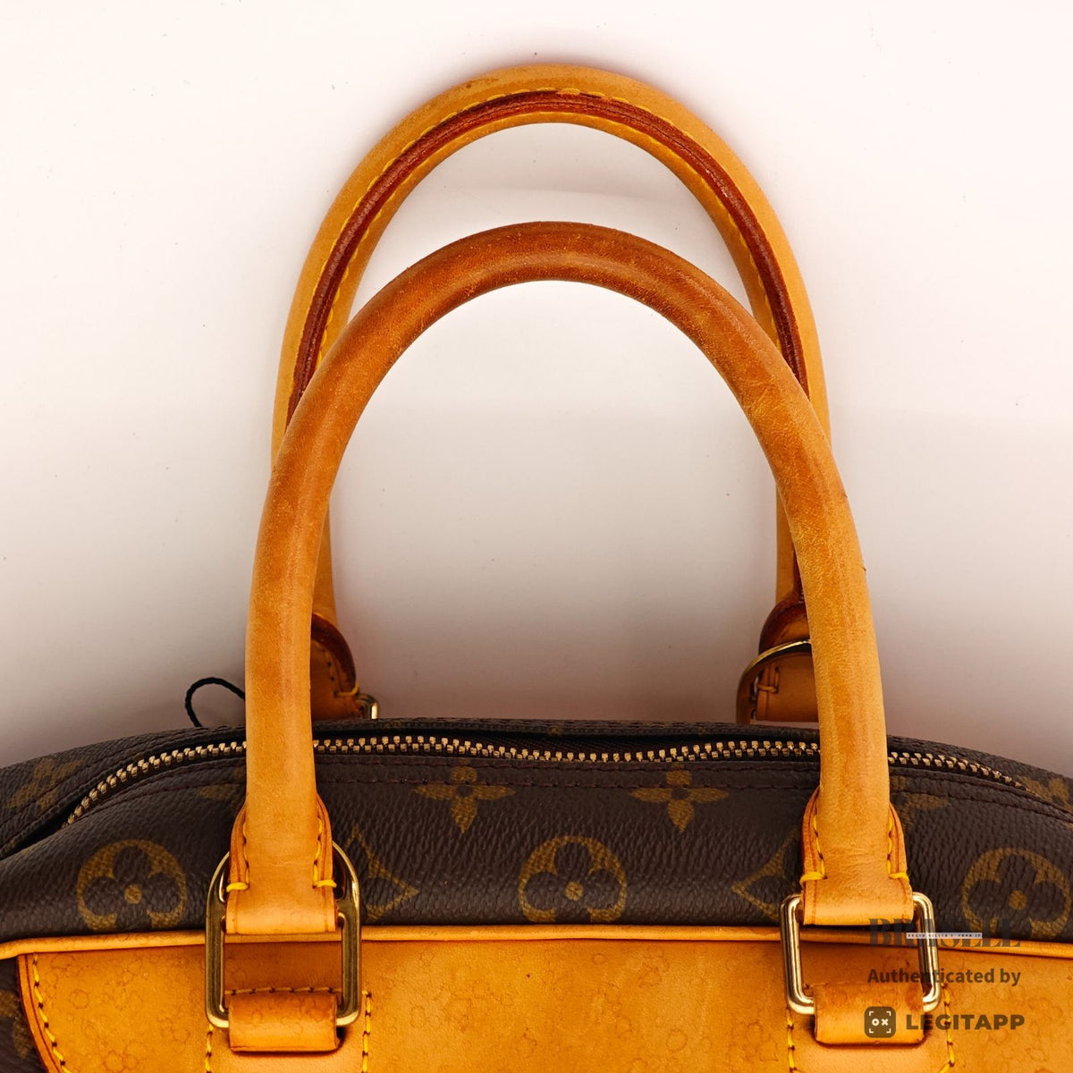 LOUIS VUITTON Deauville Hand Bag Monogram Canvas Brown M47270 【ImportFeeFREE】