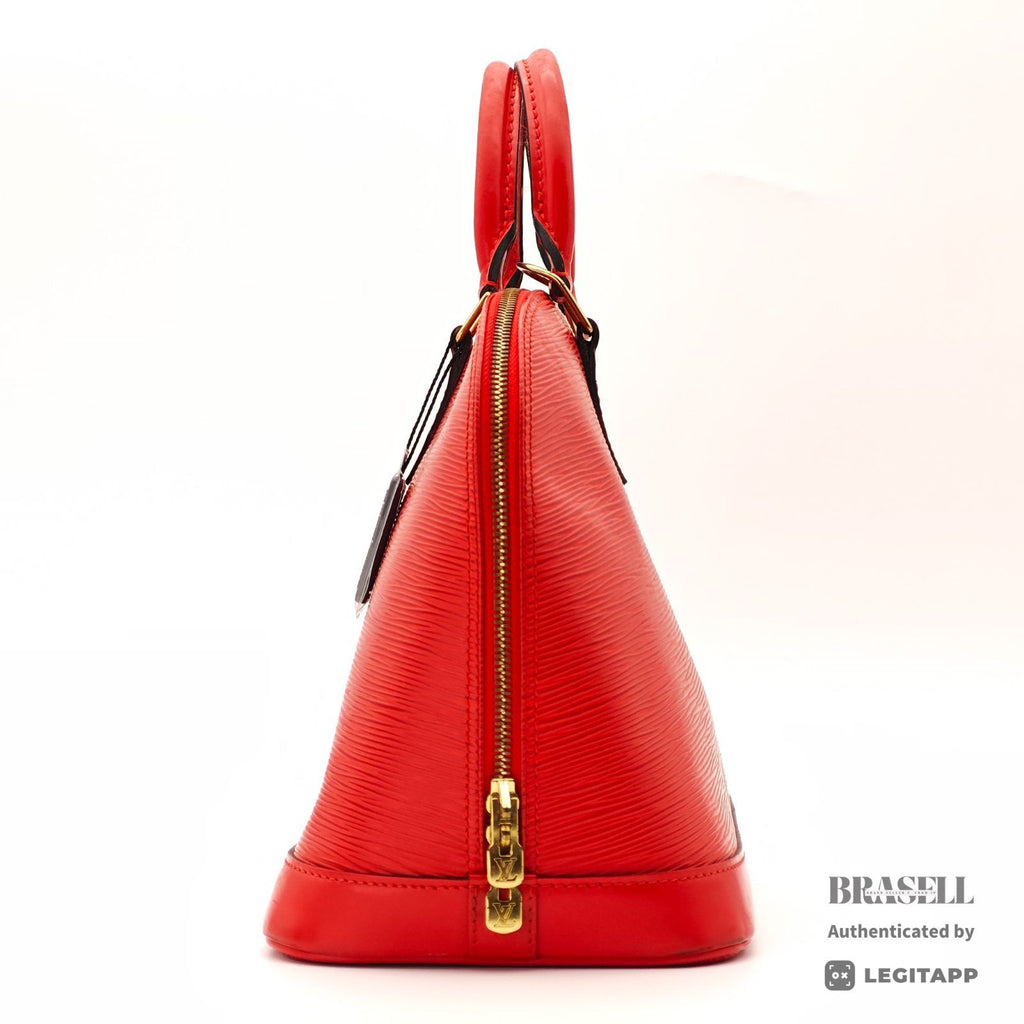 LOUIS VUITTON Epi Alma M52147 Handbag Red Epi Leather Dust Bag 【ImportFeeFREE】