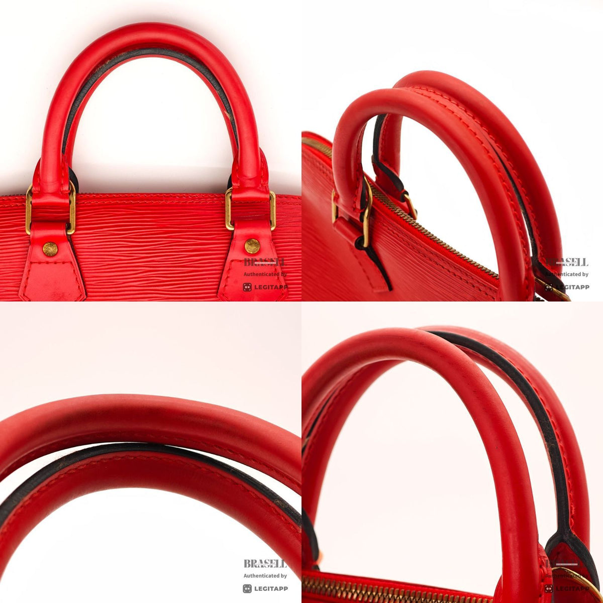 LOUIS VUITTON Epi Alma M52147 Handbag Red Epi Leather Dust Bag 【ImportFeeFREE】