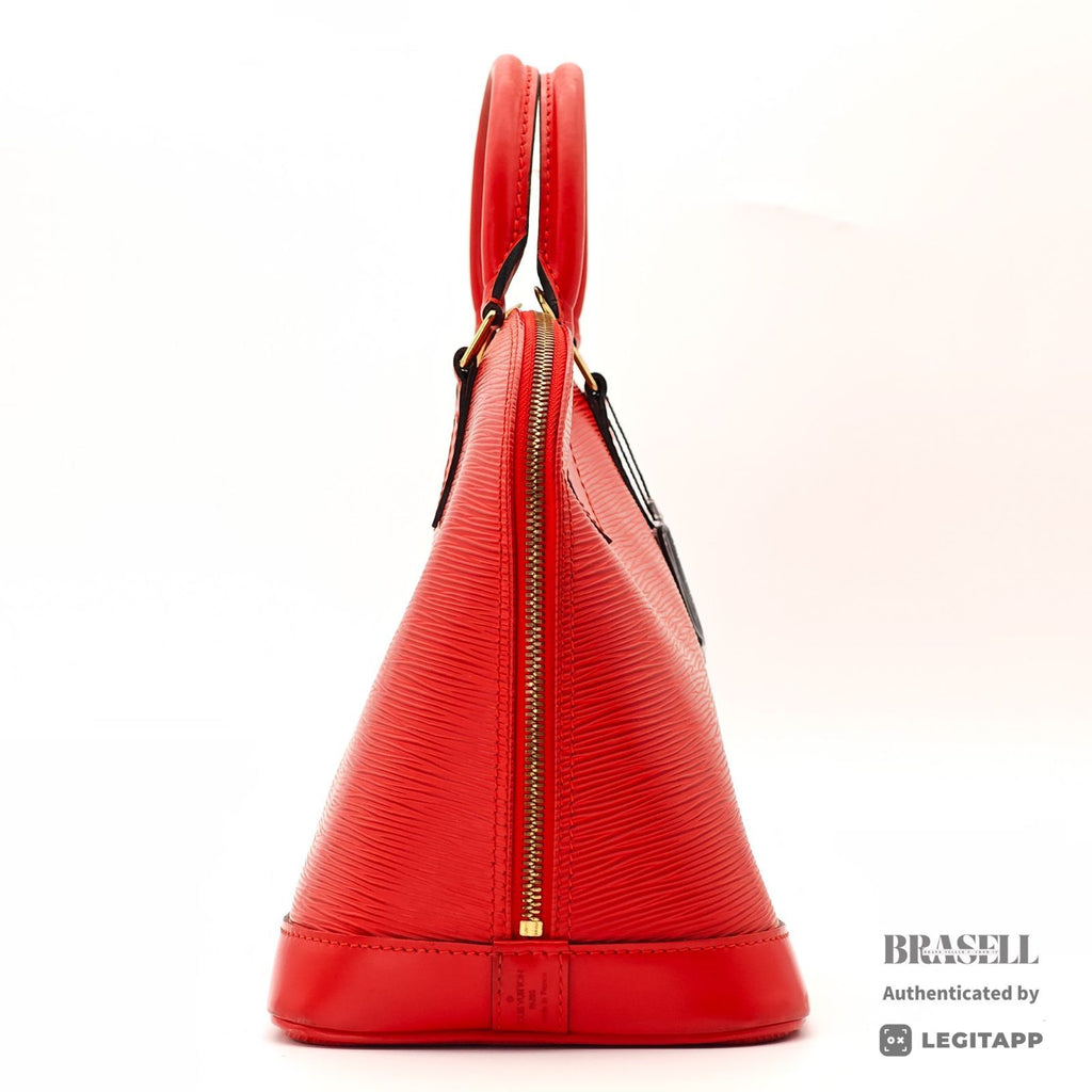 LOUIS VUITTON Epi Alma M52147 Handbag Red Epi Leather Dust Bag 【ImportFeeFREE】