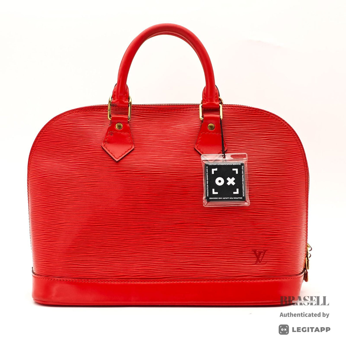 LOUIS VUITTON Epi Alma M52147 Handbag Red Epi Leather Dust Bag 【ImportFeeFREE】