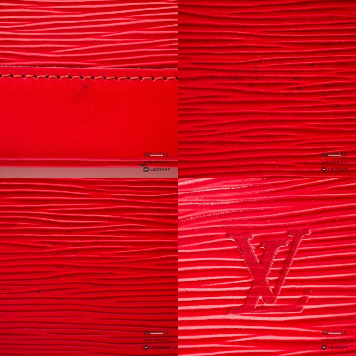 LOUIS VUITTON Epi Alma M52147 Handbag Red Epi Leather Dust Bag 【ImportFeeFREE】
