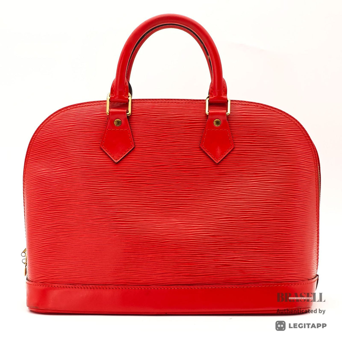 LOUIS VUITTON Epi Alma M52147 Handbag Red Epi Leather Dust Bag 【ImportFeeFREE】
