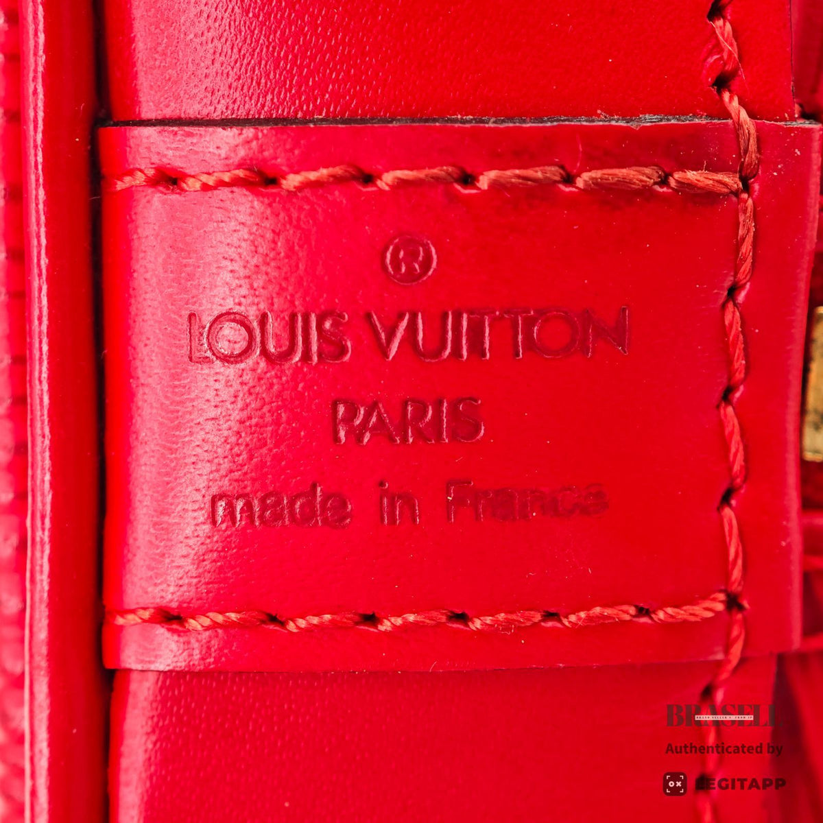 LOUIS VUITTON Epi Alma M52147 Handbag Red Epi Leather Dust Bag 【ImportFeeFREE】