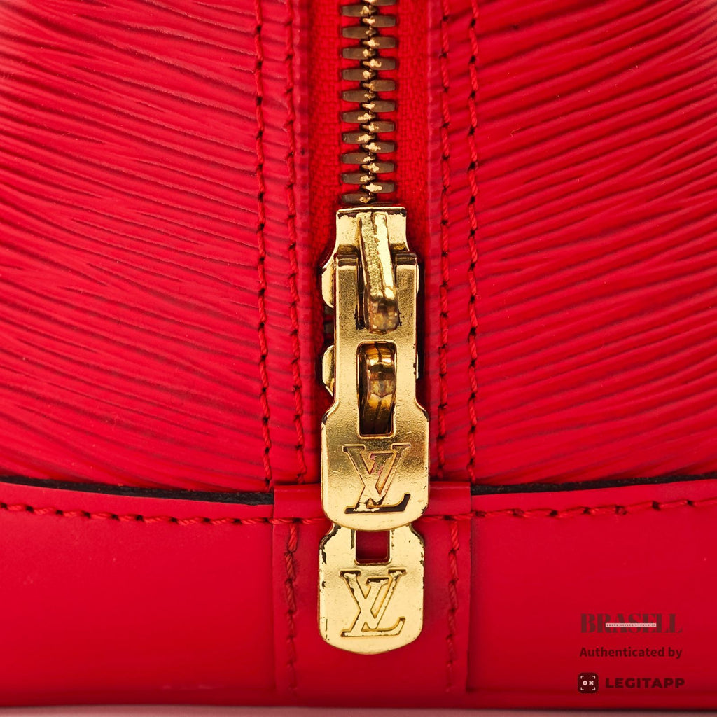 LOUIS VUITTON Epi Alma M52147 Handbag Red Epi Leather Dust Bag 【ImportFeeFREE】