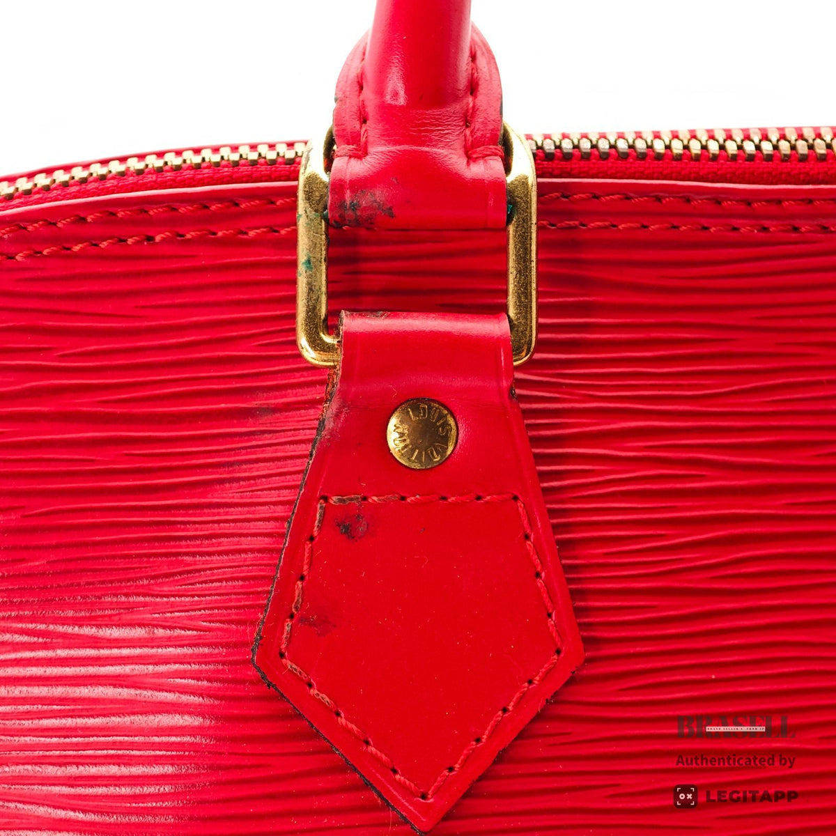 LOUIS VUITTON Epi Alma M52147 Handbag Red Epi Leather Dust Bag 【ImportFeeFREE】