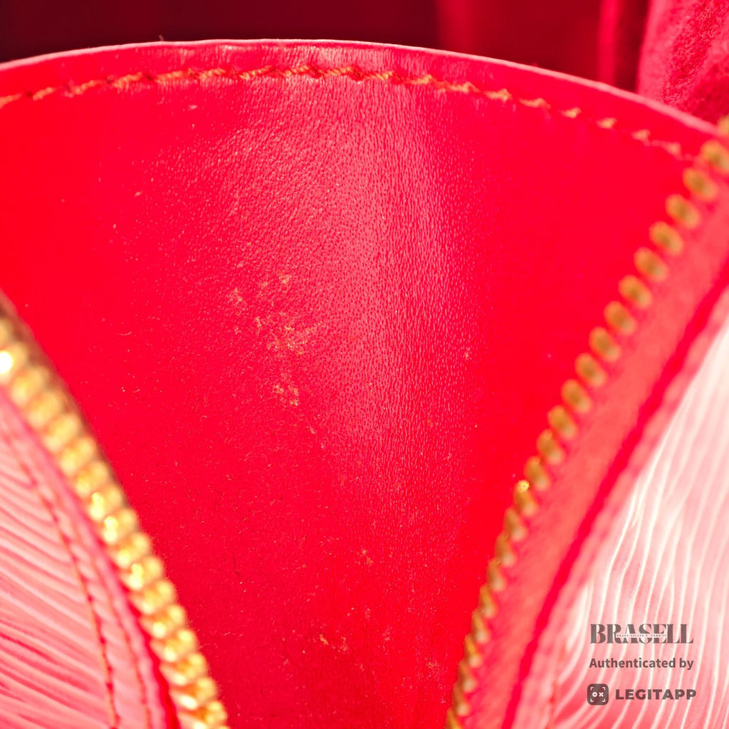 LOUIS VUITTON Epi Alma M52147 Handbag Red Epi Leather Dust Bag 【ImportFeeFREE】
