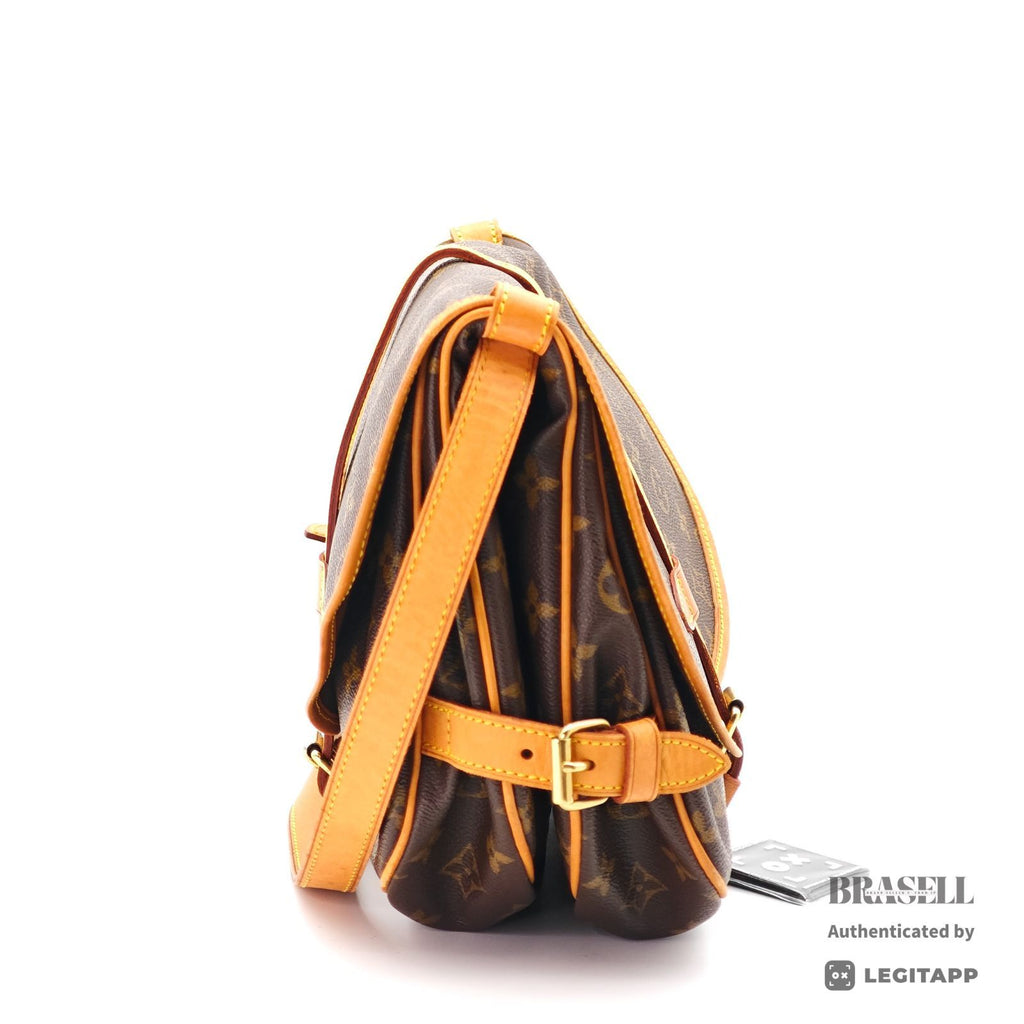 LOUIS VUITTON Saumur 30 Shoulder Bag Monogram Canvas BN M42256 【ImportFeeFREE】