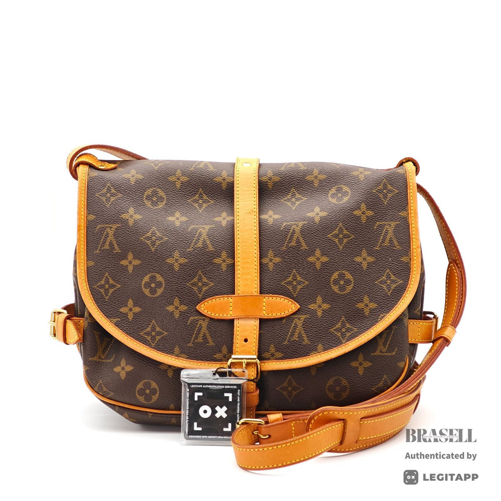 LOUIS VUITTON Saumur 30 Shoulder Bag Monogram Canvas BN M42256 【ImportFeeFREE】