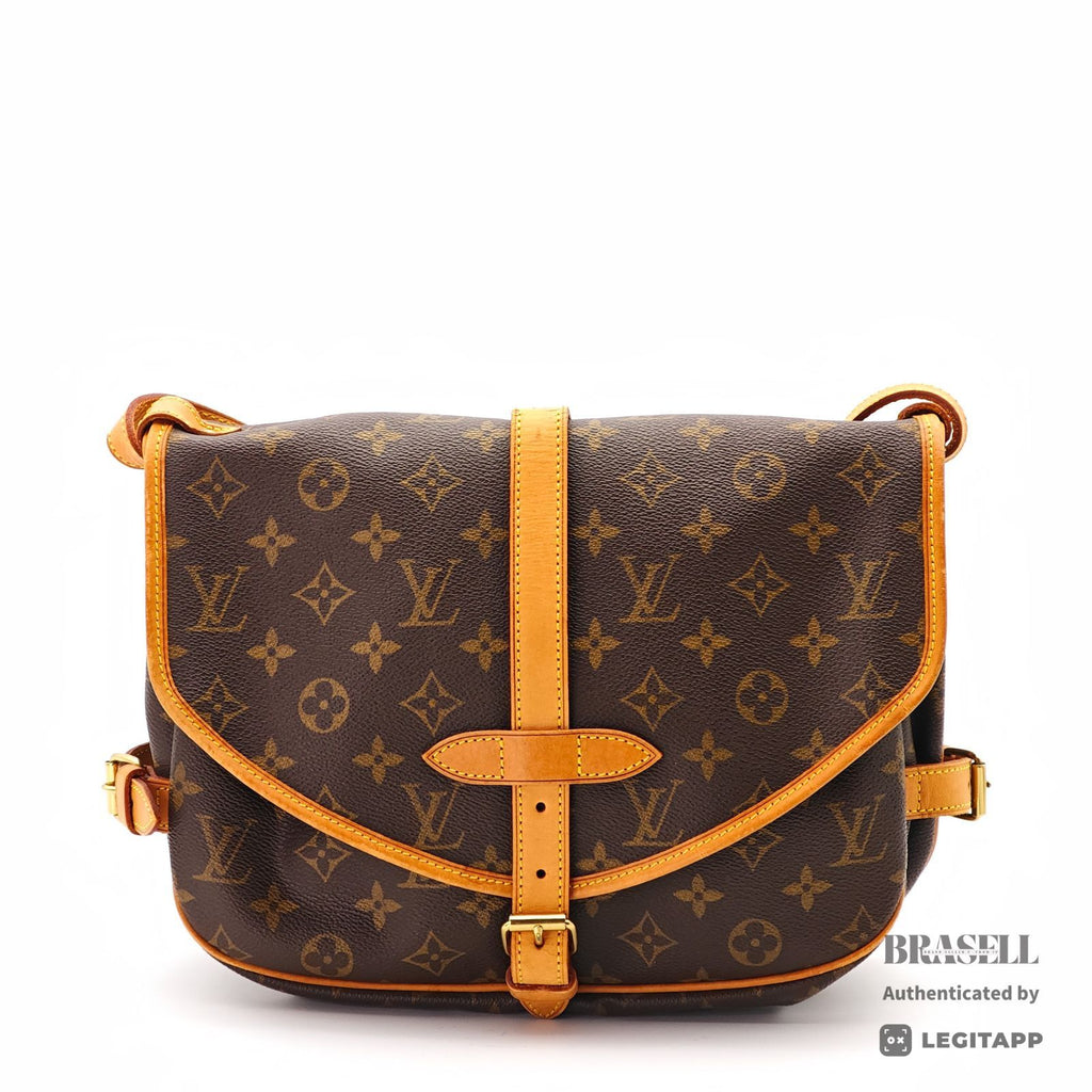 LOUIS VUITTON Saumur 30 Shoulder Bag Monogram Canvas BN M42256 【ImportFeeFREE】