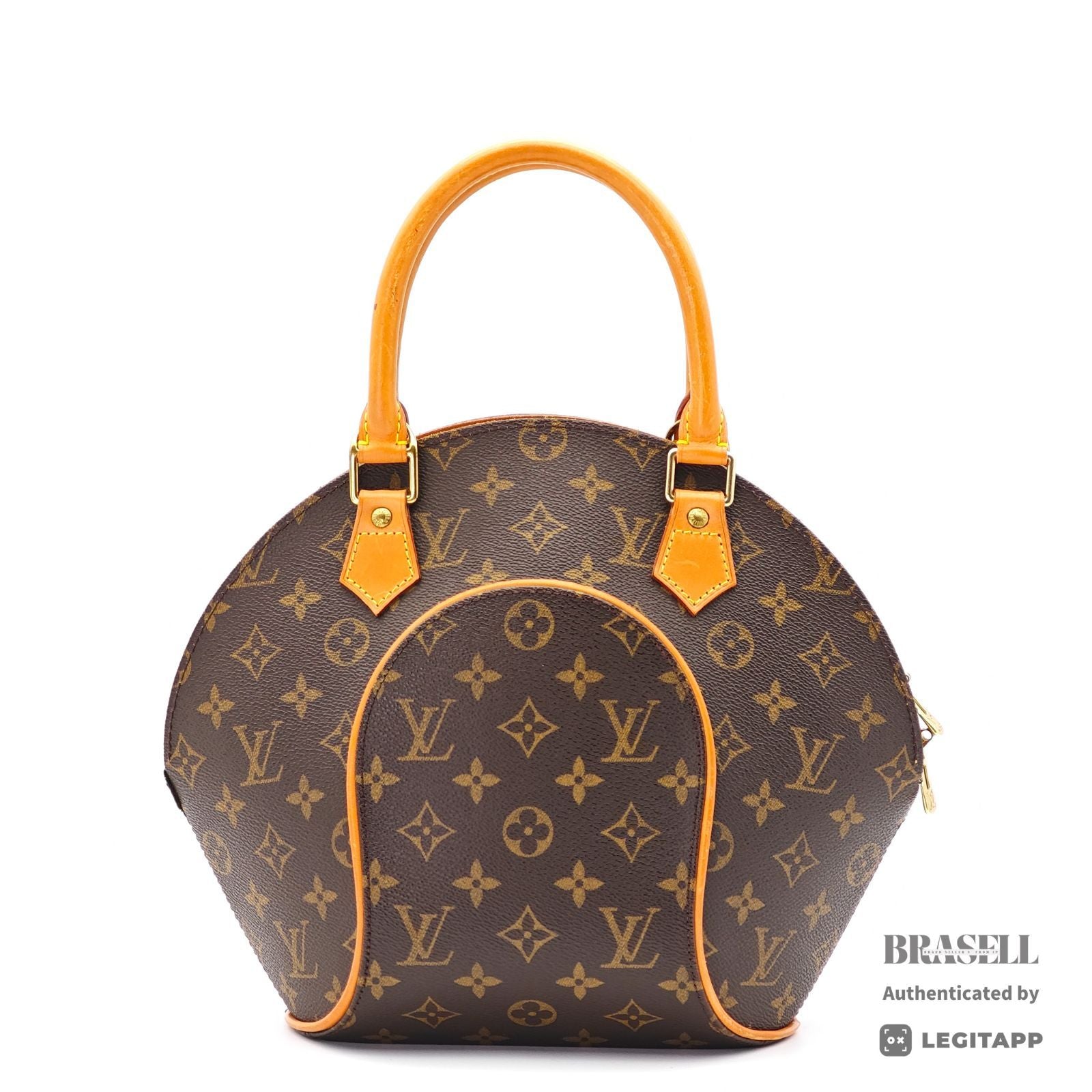 LOUIS VUITTON Monogram Ellipse PM M51127 Handbag Brown Women's【ImportFeeFREE】