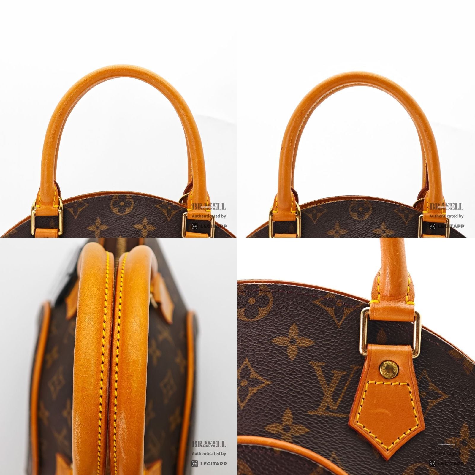 LOUIS VUITTON Monogram Ellipse PM M51127 Handbag Brown Women's【ImportFeeFREE】