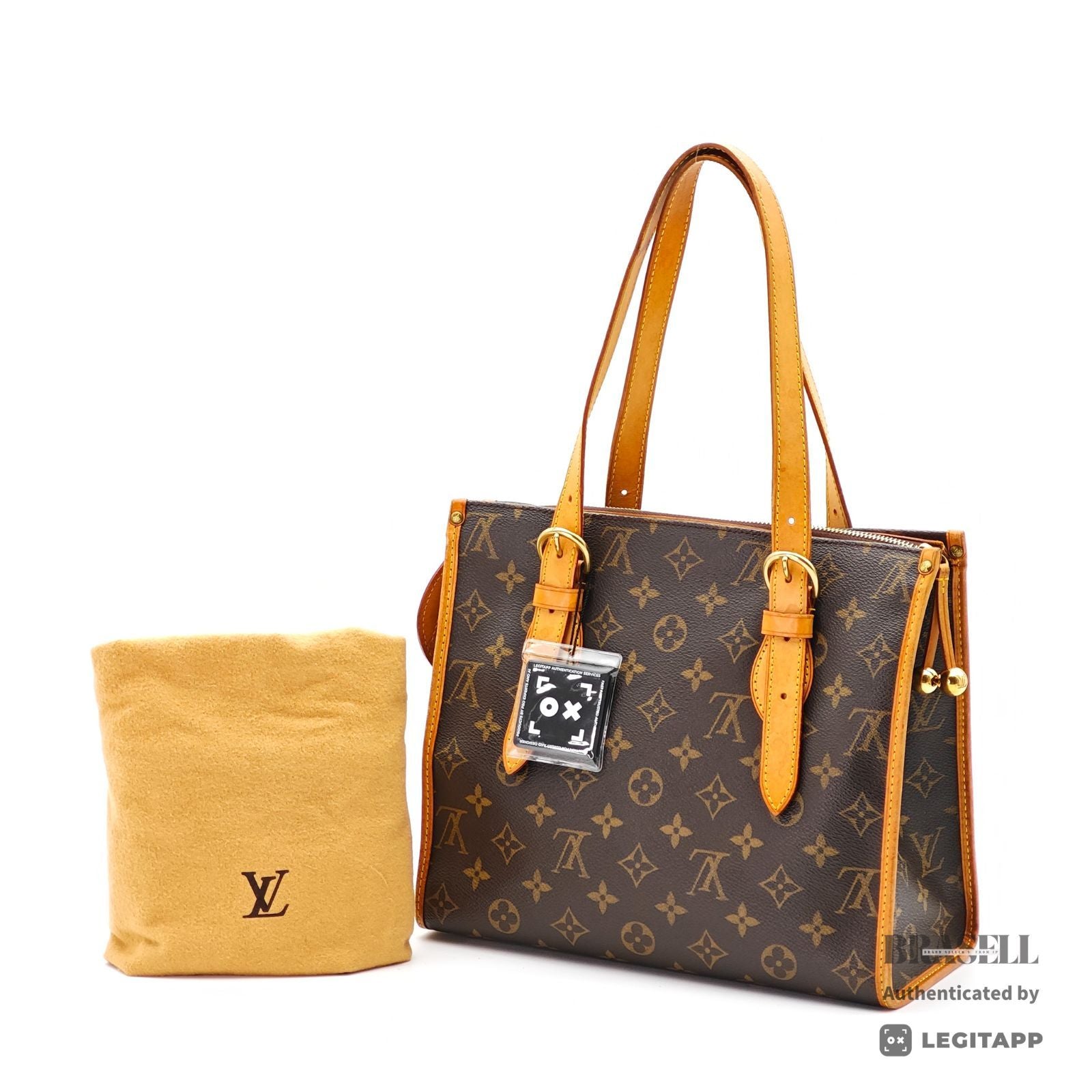 LOUIS VUITTON Monogram Popincourt O M40007 Shoulder Bag Brown【ImportFeeFREE】