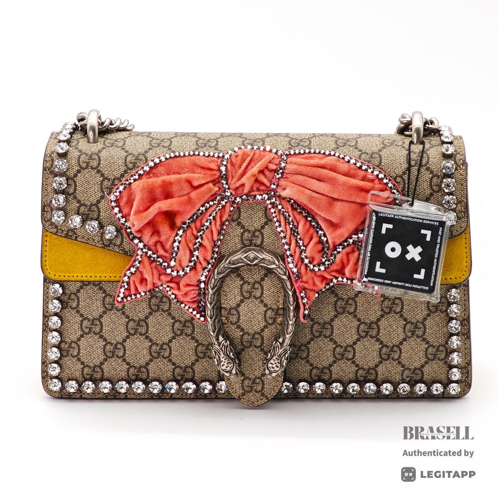 GUCCI Dionysus Ribbon 400249 2Way Handbag Shoulder Bag Beige【ImportFeeFREE】