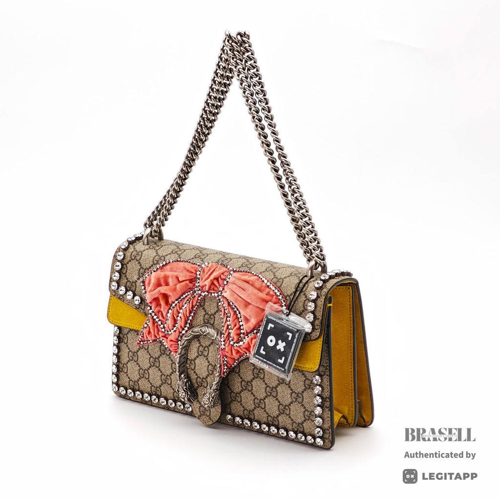 GUCCI Dionysus Ribbon 400249 2Way Handbag Shoulder Bag Beige【ImportFeeFREE】