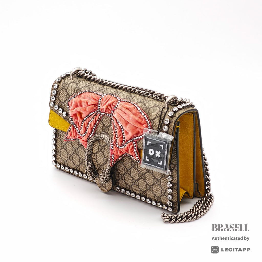 GUCCI Dionysus Ribbon 400249 2Way Handbag Shoulder Bag Beige【ImportFeeFREE】