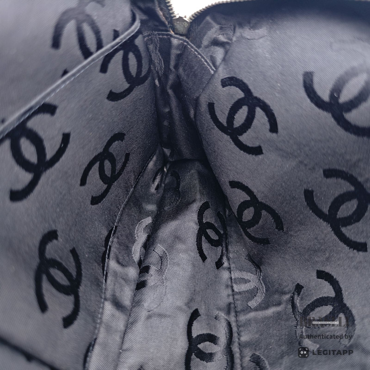 CHANEL Chocolate Bar Quilted Double Chain Shoulder Bag Black【ImportFeeFREE】