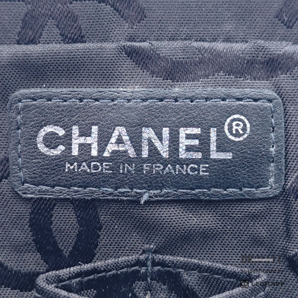 CHANEL Chocolate Bar Quilted Double Chain Shoulder Bag Black【ImportFeeFREE】