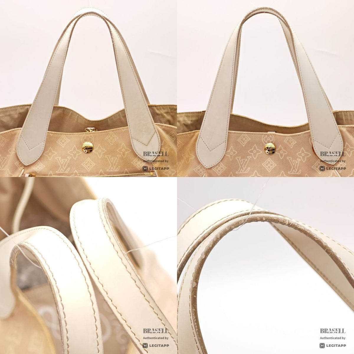LOUIS VUITTON Cabai Panema GM M95986 Hand Bag Pink Beige 【ImportFeeFREE】