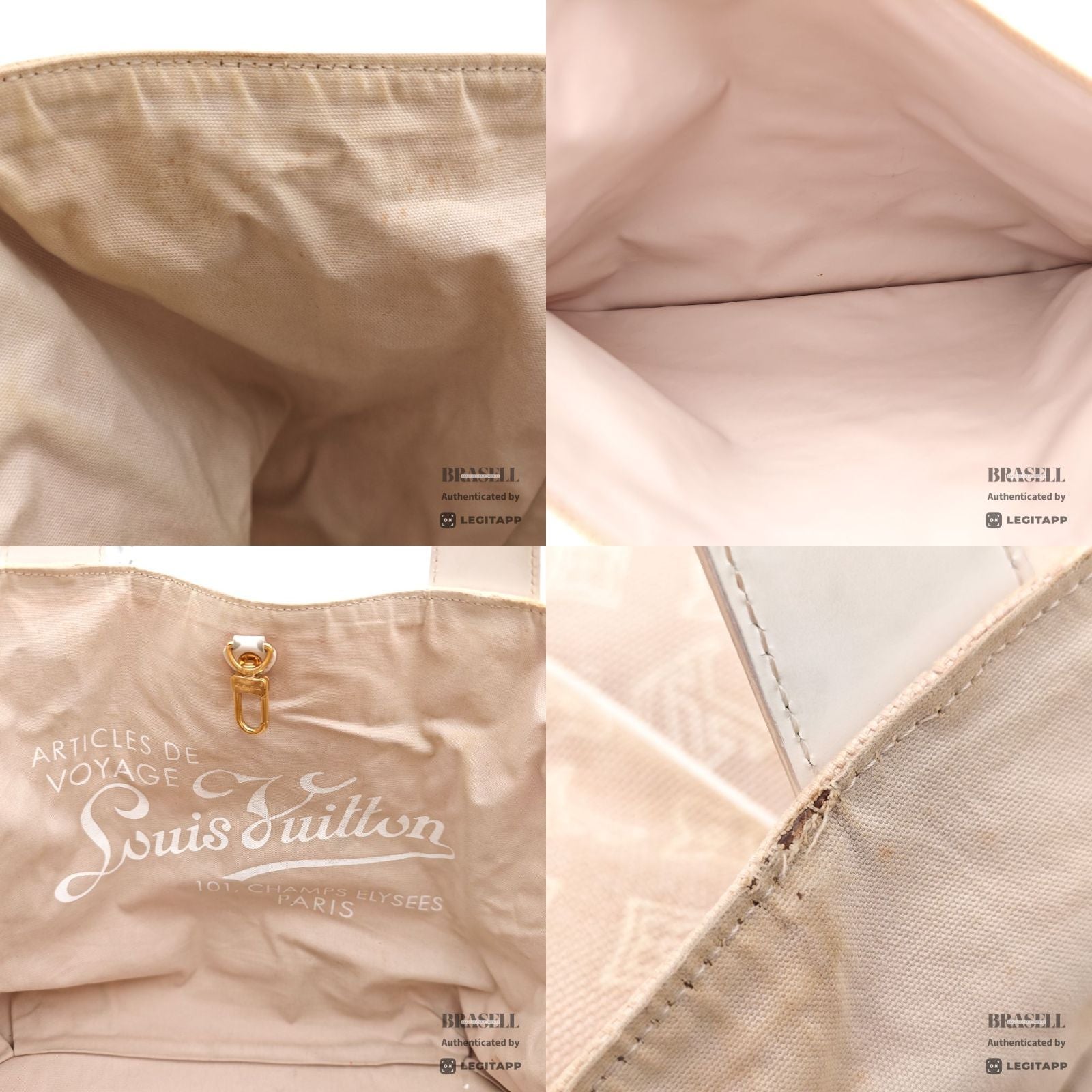 LOUIS VUITTON Cabai Panema GM M95986 Hand Bag Pink Beige 【ImportFeeFREE】