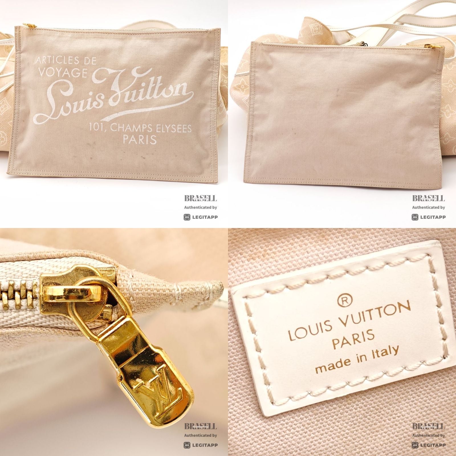 LOUIS VUITTON Cabai Panema GM M95986 Hand Bag Pink Beige 【ImportFeeFREE】