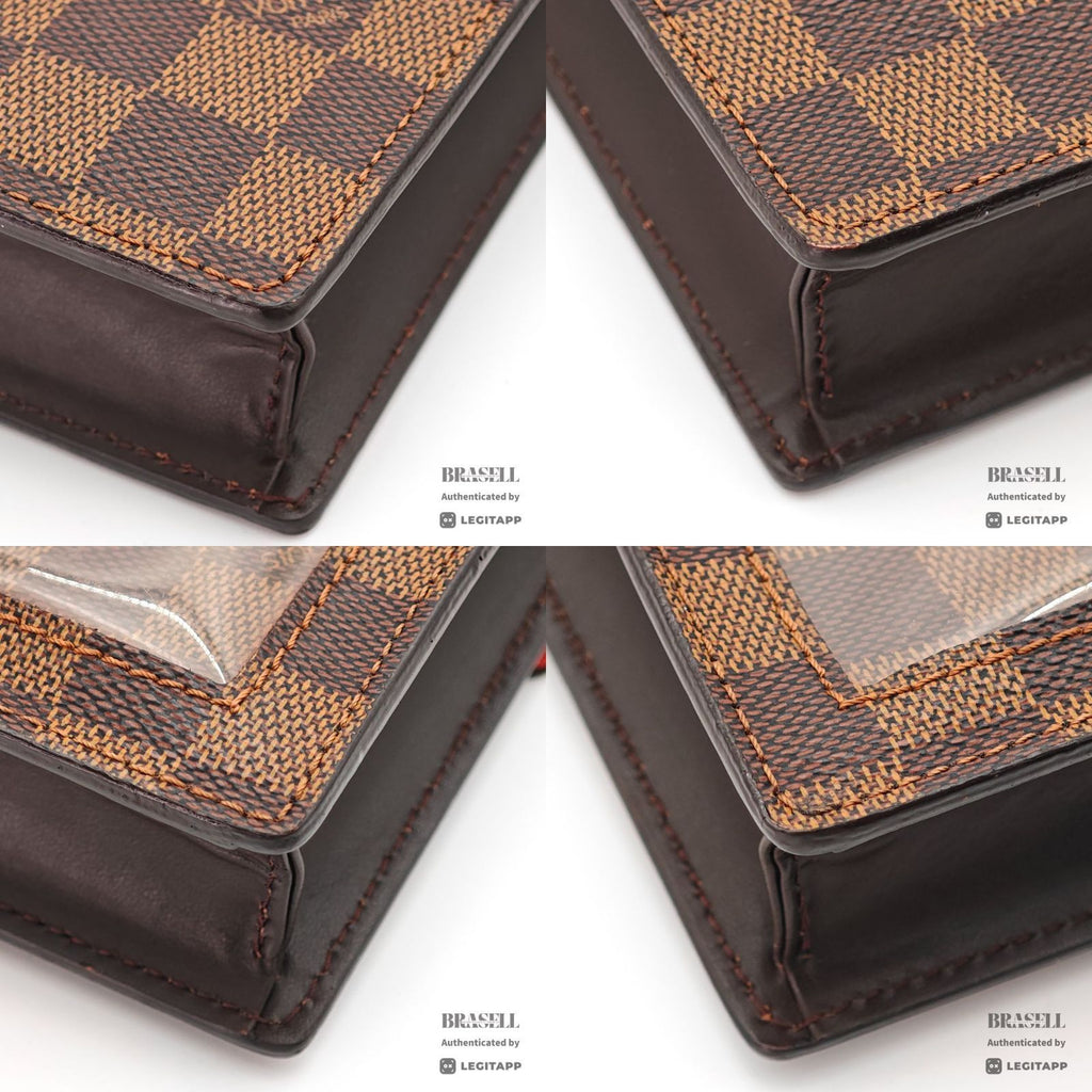 LOUIS VUITTON Damier Ebene Portobello N45271 Shoulder phonecase【ImportFeeFREE】