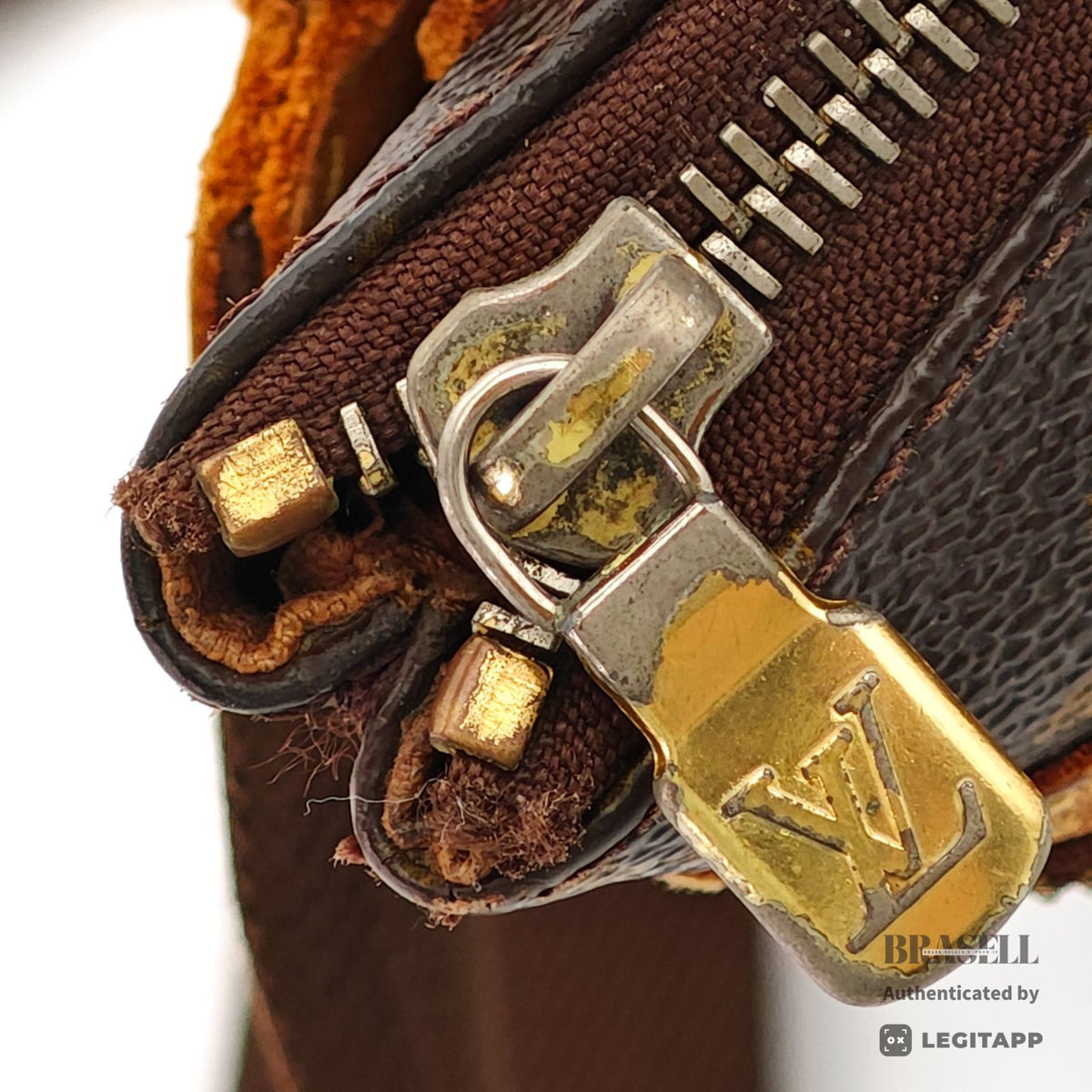 LOUIS VUITTON Monogram Bosphore M40044 Shoulder Bag Brown【ImportFeeFREE】