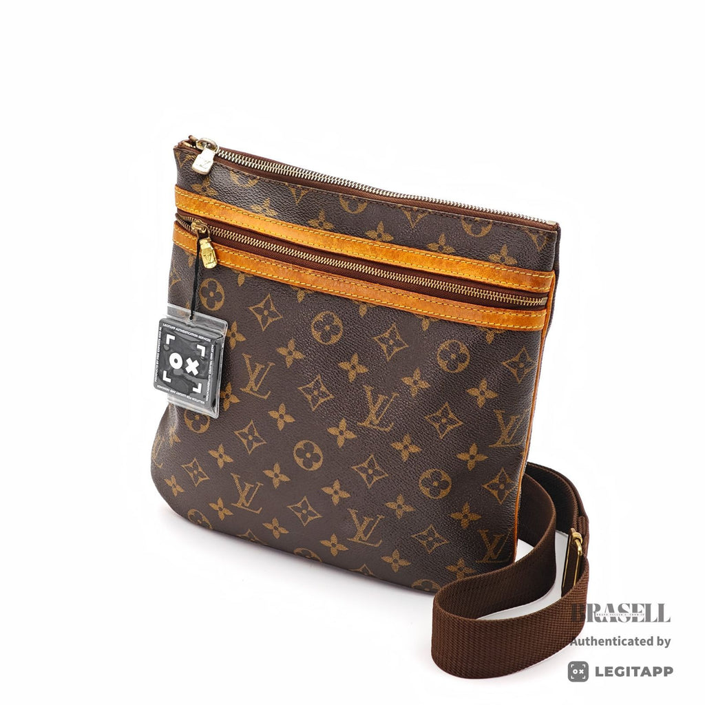 LOUIS VUITTON Monogram Bosphore M40044 Shoulder Bag Brown【ImportFeeFREE】