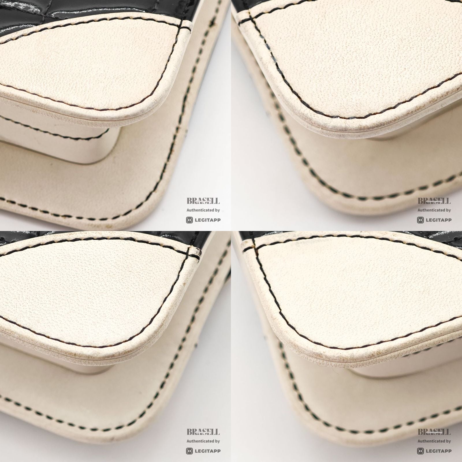CHANEL Chocolate Bar Mini Chain Shoulder Bag Black White【ImportFeeFREE】