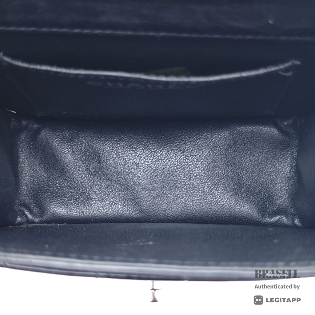 CHANEL Chocolate Bar Mini Chain Shoulder Bag Black White【ImportFeeFREE】