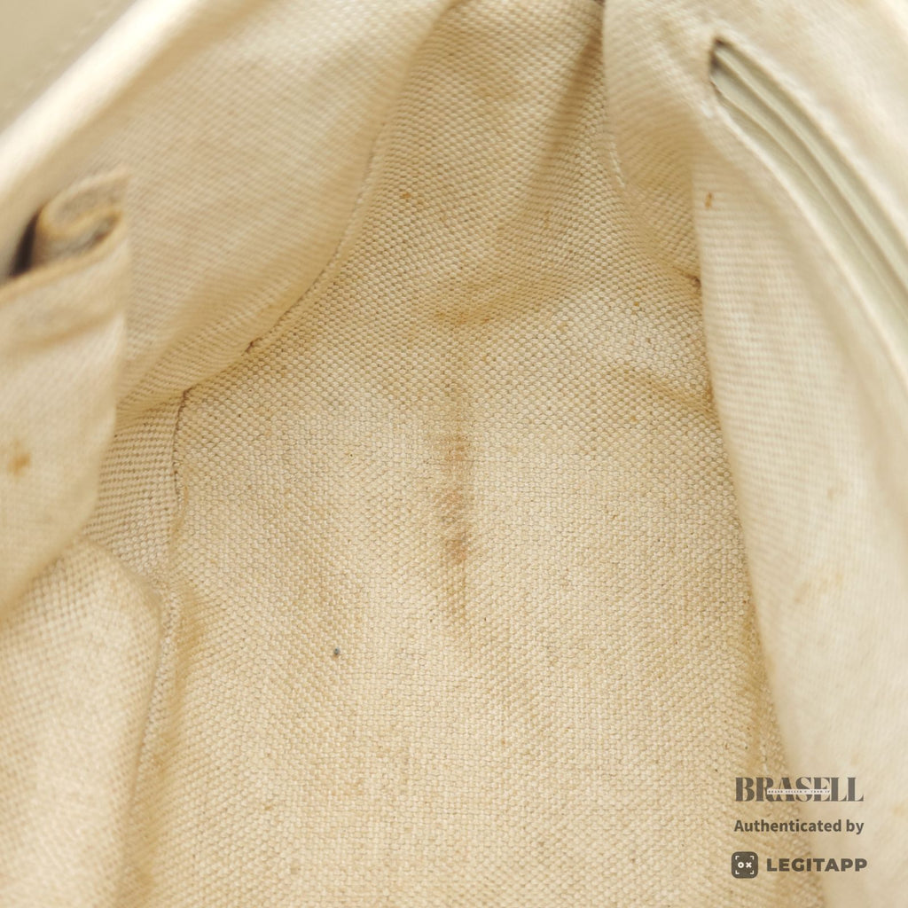 GUCCI GG Canvas Shoulder Bag 308452 Beige Leather Canvas 【ImportFeeFREE】