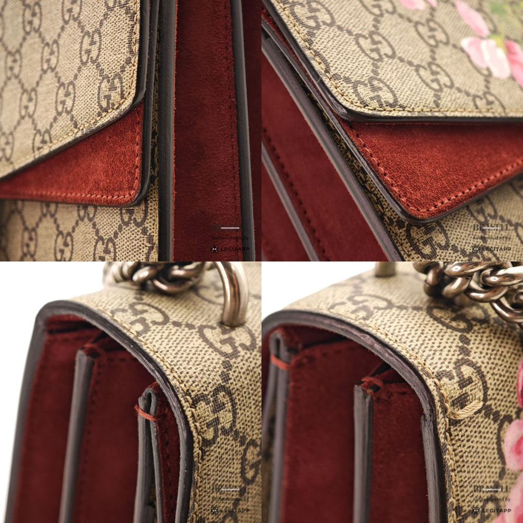 GUCCI Dionysus GG Blooms Chain Shoulder Bag 400235 Beige Canvas【ImportFeeFREE】