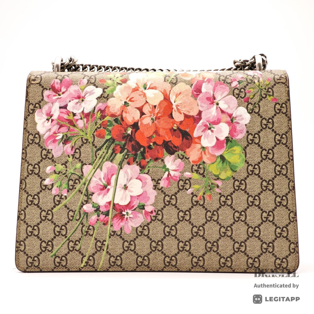 GUCCI Dionysus GG Blooms Chain Shoulder Bag 400235 Beige Canvas【ImportFeeFREE】